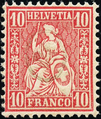 Briefmarken: 38 - 1867 Weisses Papier