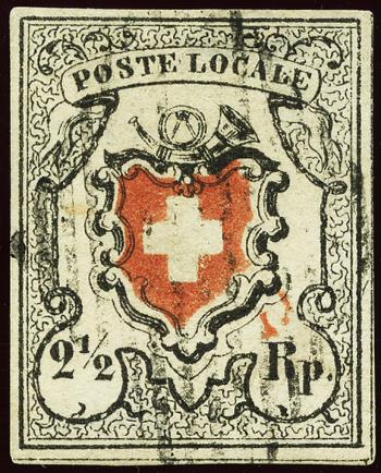 Thumb-1: 14II-T24 - 1850, Post locale without cross border