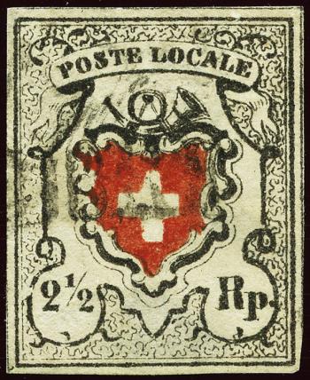 Briefmarken: 14II-T33 - 1850 Poste Locale ohne Kreuzeinfassung