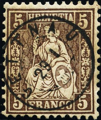 Briefmarken: 30 - 1862 Weisses Papier