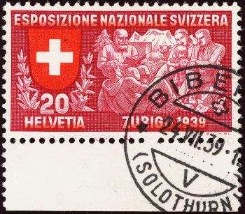 Stamps: 226a - 1939 Swiss national exhibition in Zurich