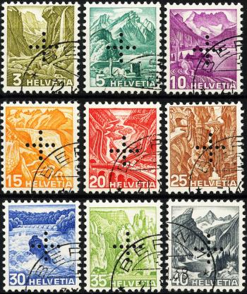 Stamps: BV19y-BV27y - 1936 Landscape pictures, intaglio printing, smooth paper