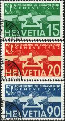 Francobolli: F16-F18 - 1932 Edizione commemorativa della Conferenza sul disarmo di Ginevra