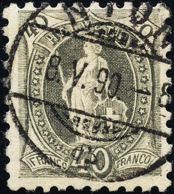 Stamps: 69B - 1889 white paper, 11 teeth, KZ A