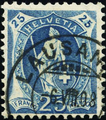 Briefmarken: 95A - 1908 Faserpapier, 14 Zähne, WZ