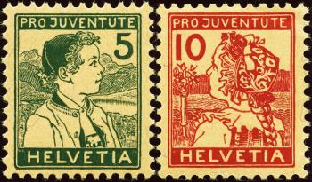 Stamps: J2-J3 - 1915 Traditional costume pictures