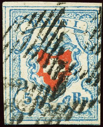 Briefmarken: 17II.3.16-T4 C1-RU - 1851 Rayon I, ohne Kreuzeinfassung