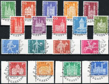 Briefmarken: 355-372 - 1960 Postgeschichtliche Motive und Baudenkmäler