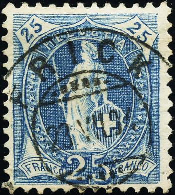 Briefmarken: 73E - 1901 weisses Papier, 14 Zähne, KZ B