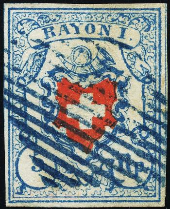 Briefmarken: 17II-T31 C2-RU - 1851 Rayon I, ohne Kreuzeinfassung