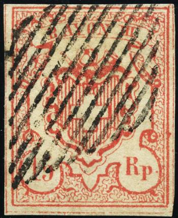 Briefmarken: 20-T10 OL-I - 1852 Rayon III mit grosser Wertziffer