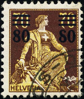 Briefmarken: 135.2A.01 - 1915 Aufbrauchsausgaben mit neuen Wertaufdrucken