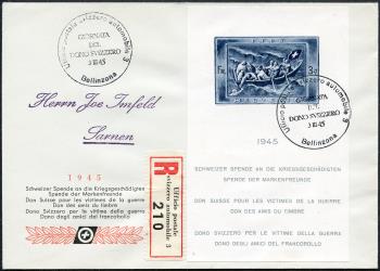 Stamps: W21 - 1945 Donation block