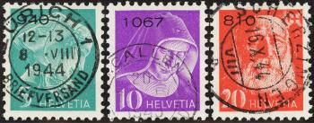 Stamps: PF14Ay-PF16Ay - 1943 Nurses and portrait of Henri Dunant