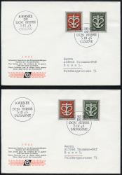 Timbres: W19-W21 - 1945 Timbres spéciaux pour le don suisse aux victimes de la guerre