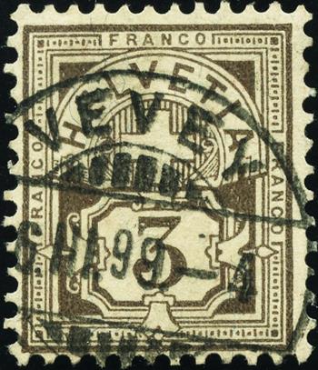 Francobolli: 59B - 1894 Carta fibrata, campo di concentramento B