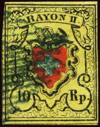 Stamps: 16II - 1850 Rayon II, without cross border