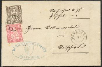 Thumb-1: 30+38 - 1862 +1867, Weisses Papier