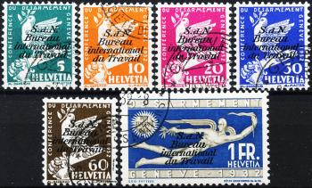 Thumb-1: BIT32-BIT37 - 1932, Commemorative stamps for the disarmament conference in Geneva