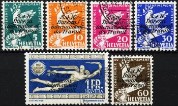 Thumb-1: BIT32-BIT37 - 1932, Commemorative stamps for the disarmament conference in Geneva