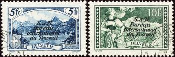 Thumb-1: BIT29-BIT30 - 1928-1930, Paysages de montagne, impression sur cuivre