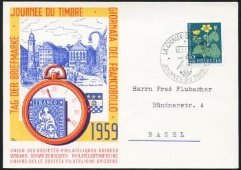 Stamps: TdB1959 -  La Chaux-de-Fonds 6.XII.1959