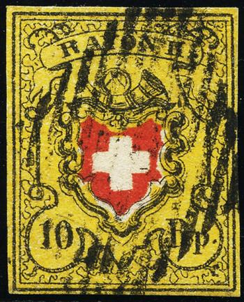 Stamps: 16II-T26 E-RU - 1850 Rayon II without cross border