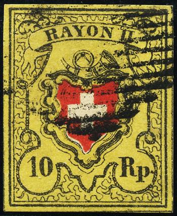 Briefmarken: 16II-T4 E-RU - 1850 Rayon II ohne Kreuzeinfassung