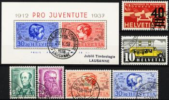 Timbres: CH1937 - 1937 Sommaire annuel
