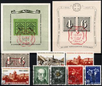 Briefmarken: CH1943 - 1943 Jahreszusammenstellung