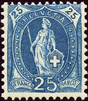 Briefmarken: 87A - 1905 weisses Papier, 13 Zähne, WZ