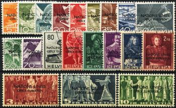 Briefmarken: ONU1-ONU20 - 1950 Technik und Landschaft