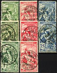 Briefmarken: 77A-78C - 1900 25 Jahre Weltpostverein