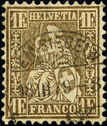 Briefmarken: 36 - 1864 Weisses Papier