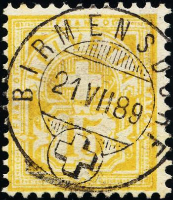 Francobolli: 63A - 1882 Carta in fibra, KZ A