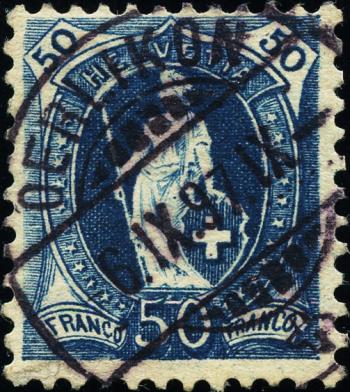 Stamps: 70D - 1895 white paper, 13 teeth, concentration camp B