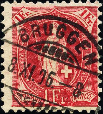Briefmarken: 91A - 1905 weisses Papier, 13 Zähne, WZ