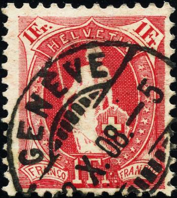 Thumb-1: 99A - 1907, Faserpapier, 14 Zähne, WZ