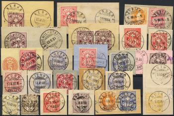 Stamps: Lot-Ziffermuster -  Numeral pattern stamp lot