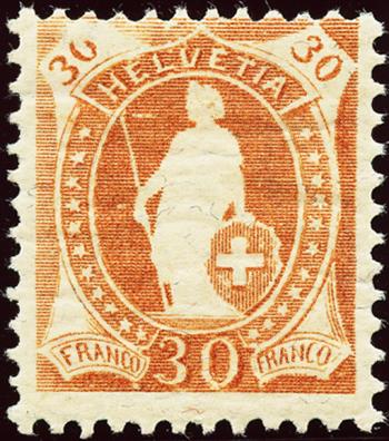Stamps: 96A - 1907 Fiber paper, 14 teeth, WZ