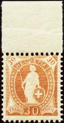 Stamps: 96A - 1907 Fiber paper, 14 teeth, WZ