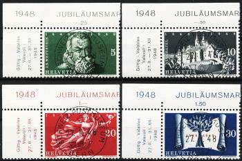 Stamps: 281-284 - 1948 100 years of the Swiss constitution