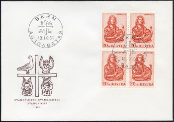Briefmarken: 381-384 - 1961 Evangelisten