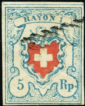 Briefmarken: 17II.1.01-T3 C2-LO - 1851 Rayon I, ohne Kreuzeinfassung