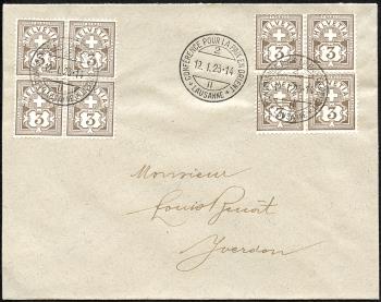 Stamps: 81 - 1906 Fiber paper with WZ