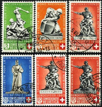 Stamps: B3-B7 - 1940 Historical motifs