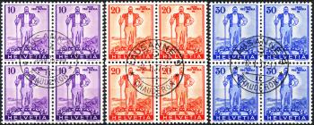 Stamps: W2-W4 - 1936 Pro Patria Special stamps, federal military bond