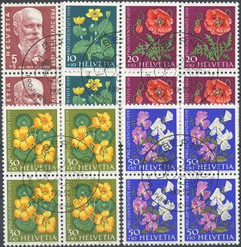 Stamps: J178-J182 - 1959 Portrait of Karl Hitty and flowers