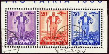 Francobolli: W5-W7 - 1936 Valori individuali dal blocco Pro Patria