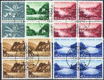 Briefmarken: B76-B80 - 1956 Sinnbilder, Seen und Wasserläufe
